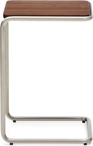 Tárolóasztal diófa dekorral 42x42 cm Tarsel – Kave Home