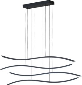 FISCHER & HONSEL 61042 FISK Modern Led Függesztett Lámpa Fekete LED IP20