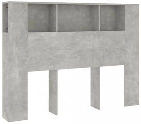 betonszürke áthidaló szekrény 140 x 18,5 x 104,5 cm