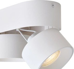 Modern mennyezeti spotlámpa fehér GU10 50mm 2-fényforrású dönthető - Echo