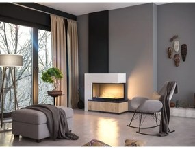 InFire - Sarok BIO kandalló 80x45 cm 3,5kW fekete