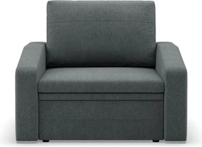 Vertico fekvőfotel, 80 cm széles, fonott, szürke