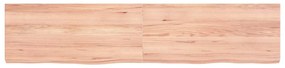 világosbarna kezelt tömör tölgyfa fali polc 180 x 40 x (2-6) cm