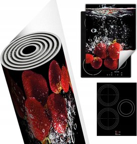 Tűzhelyvédő Szőnyeg Asztali Dekoráció 40x52 fekete eper