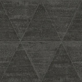 Flizelin Tapéta Háromszögek Metálfényű