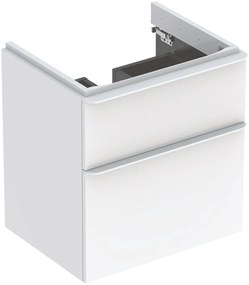 Geberit Smyle Square szekrény 58.4x47x61.7 cm Függesztett, mosdó alatti fehér 500.352.00.1