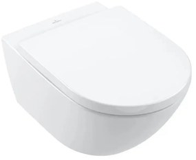 Villeroy & Boch 4670TSR1 - SUBWAY fali WC SoftClose ĂŒlĆkĂ©vel, kerĂĄmia/fehĂ©r