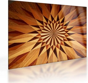 Kép - Fa kollázs (üvegen) (70x50 cm)