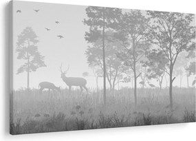 Kép - rét szarvasokkal (90x60 cm)