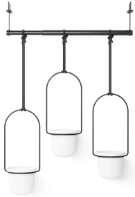 Műanyag kaspó szett 3 db-os fűszernövényekhez -függő ø 7,5 cm Triflora – Umbra