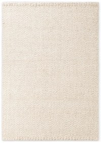 Krémszínű-elefántcsont színű kézi szövésű gyapjúkeverék szőnyeg 160x230 cm Majoli – Elle Decoration