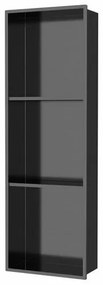 POLYSAN 1301-27B Inserta süllyesztett polc, 27 x 81 cm, rozsdamentes acél, antracit
