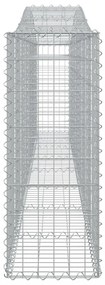 25 db íves horganyzott vas gabion kosár 400x30x80/100 cm