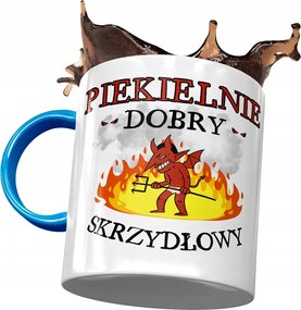 Kék Bögre Szárnyas Pokoli Jó Nyomtatott Fotóval