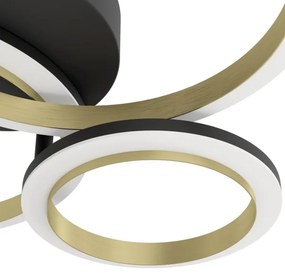 Eglo 901224 - LED Dimmelhető mennyezeti lámpa CALLIERA LED/20W/230V fekete/arany