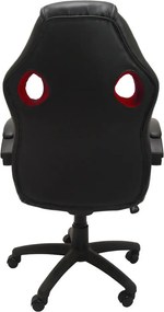 Enzo irodai forgószék, piros-fekete