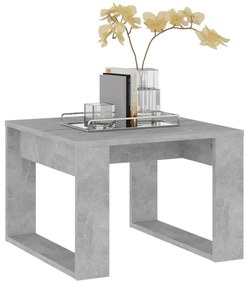 Betonszürke szerelt fa kisasztal 50 x 50 x 35 cm