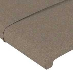 tópszínű szövet LED-es fejtámla 180x5x78/88 cm