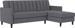 Szürke kinyitható sarokkanapé Celine – Støraa