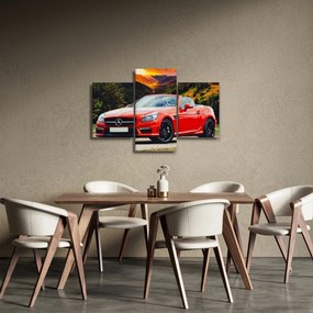 Kép - piros Mercedes (90x60 cm)