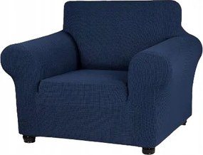 Egyszemélyes Kanapé Huzat Sötétkék Textúra 90-140 CM Párnahuzat