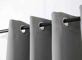 Függöny OXFORD LIGHT 140x250 cm, világosszürke Felfüggesztés: Hullámos sínszalag