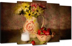 Festmények 100x60 Eper kompozíció