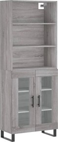 vidaXL szürke sonoma szerelt fa magasszekrény 69,5 x 34 x 180 cm