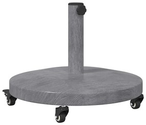 Kültéri Napernyő Tartók Sötét fa 48 x 48 x 32.5 cm Acél, Beton