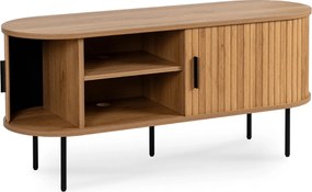 TV szekrény 120 cm kétajtós kivitelben tölgy színben - TRISH