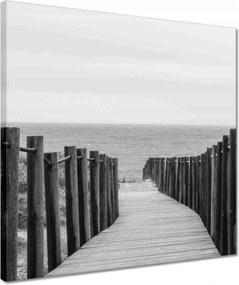 Vászonkép 40x40 Sétány közel a parthoz