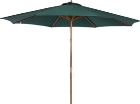 Outsunny 300x250 cm-es Napernyő Fa Tölggyel és 8 Bordás Kötélrendszerrel | Aosom