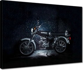 Vászonkép 40x30 Simson S51 Négysebességes Simson négyes dupla