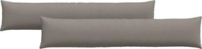 vidaXL Kanapé párnák 2 pcs Tópszínű 200 x 40 cm szövet