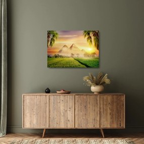 Kép - piramisok (üvegen) (70x50 cm)