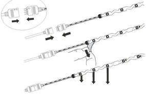 Eglo FLEXIBLE STRIPE 98574 LED szalag, 19,5W, RGB, 5m