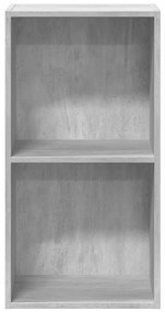 2-szintes betonszürke forgácslap könyvszekrény 40x30x76,5 cm