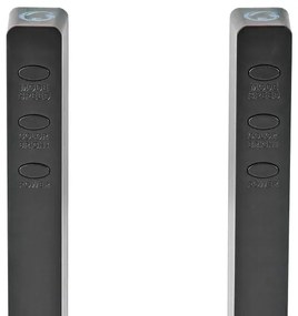 Nedis GALDP110BK - 2x LED RGB asztali lámpa, tölthető, 250 mAh