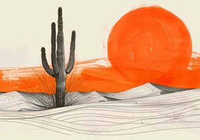 Poszter 66,5x46,5cm Saguaro kaktusz