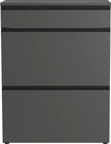 Antracitszürke cipőtartó 80x107x29 cm Baldone – Germania