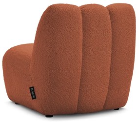 Téglavörös buklé fotel Janissaire – Bobochic Paris