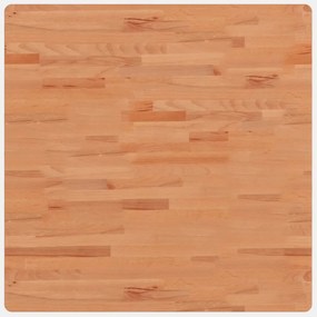 vidaXL tömör bükkfa négyzet alakú asztallap 80 x 80 x 2,5 cm