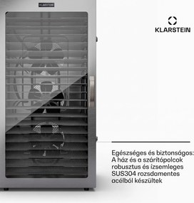 Klarstein Captain Jerky 200 Szárítógép 2000W 30-90 °C 24 órás időzítő Rozsdamentes acél