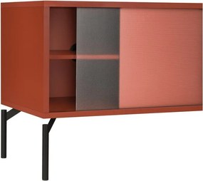 Terrakotta színű TV-állvány 116x55x42 cm Met Mini – noo.ma
