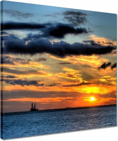 Vászonkép 40x40 Lenyugvó nap