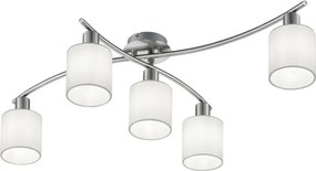 TRIO 605400501 GARDA Ernyős Mennyezeti Lámpa Fehér, Ezüst E14 IP20