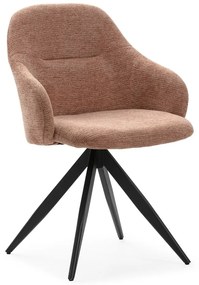 Világosbarna kárpitozott karfás étkezőfotel szett 2 db-os Tamara – Marckeric