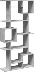 vidaXL betonszürke szerelt fa könyvszekrény 92 x 29 x 188 cm