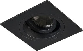 Okos, szögletes, fekete süllyesztett spotlámpa Wifi GU10-zel - Chuck