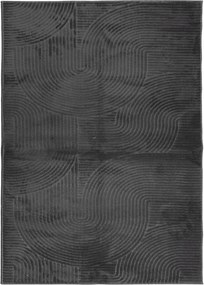 vidaXL IZA antracit rövid szálú skandináv stílusú szőnyeg 240 x 340 cm